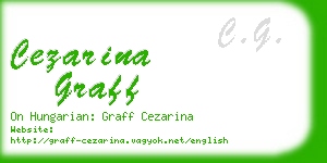 cezarina graff business card